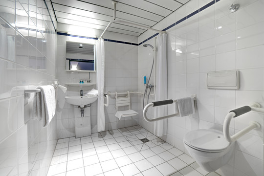 Standaard mindervaliden kamer badkamer